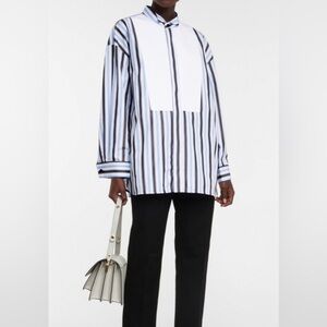 𝅺Marni Tuxedo striped cotton shirt